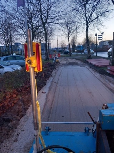 baan schuiven uit shovel